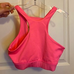 Neon Pink Sports Bra/Crop Top
